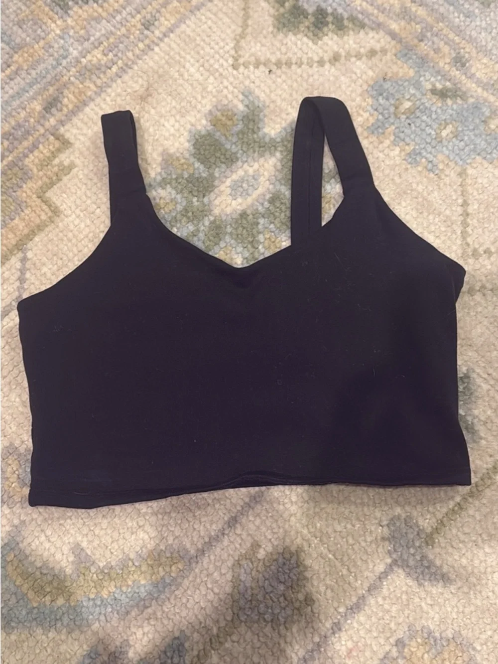 ALO Yoga Black Strappy Cutout Sports Bra